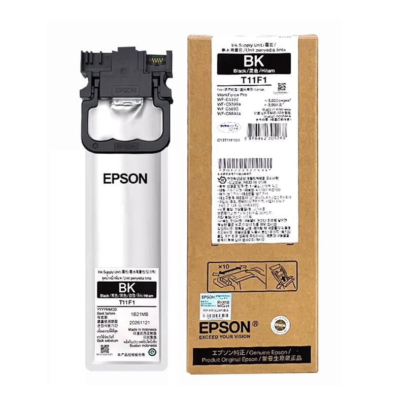 EPSON/爱普生 墨盒 T11F1 黑色/3000页 适用机型：WF-C5390A/C5890A 单位:个