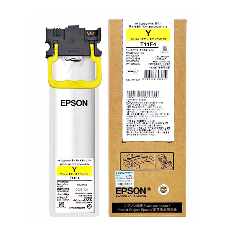 EPSON/爱普生 墨盒 T11F4 黄色/3000页 适用机型：WF-C5390A/C5890A 单位:个
