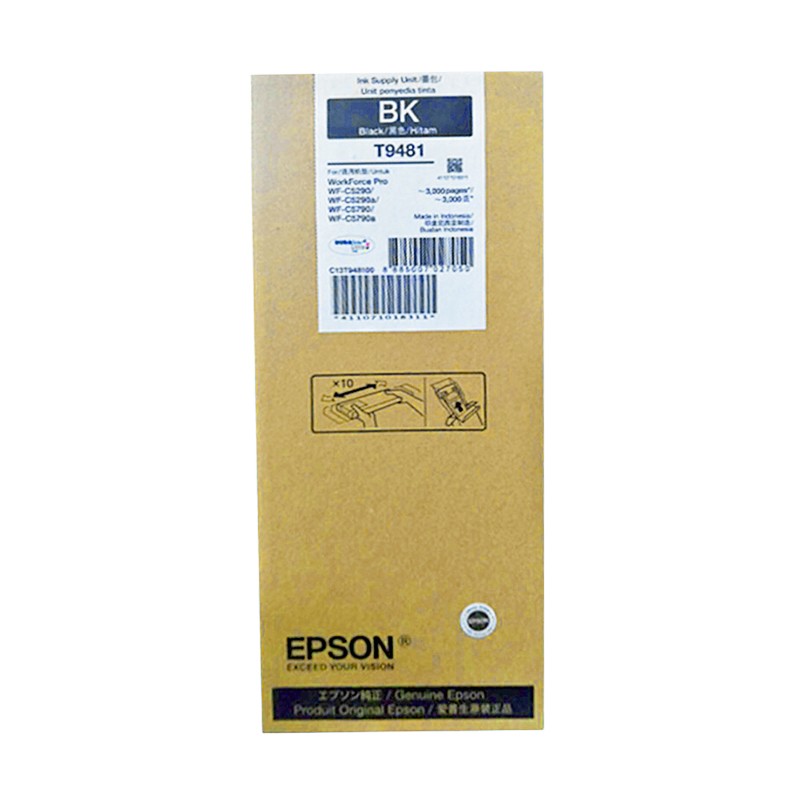 EPSON/爱普生 墨盒 T9481 黑色/3000页 适用机型：WF-C5290a/C5790a 单位:个