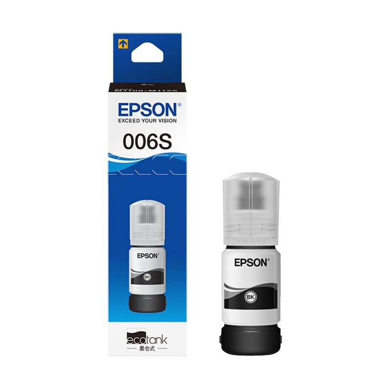 EPSON/爱普生 006S墨水 C13T01Q180 黑色/2000页 适用机型：M1108/M1128/M2108/M2128/M2129/M2118 单位:个