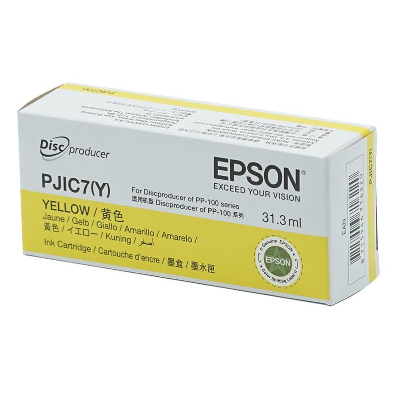 EPSON/爱普生 PJIC7(Y)墨盒 C13S020692 黄色 适用机型：PP-100III/PP-100N/PP-50II/BDP-50/PP-50 单位:个