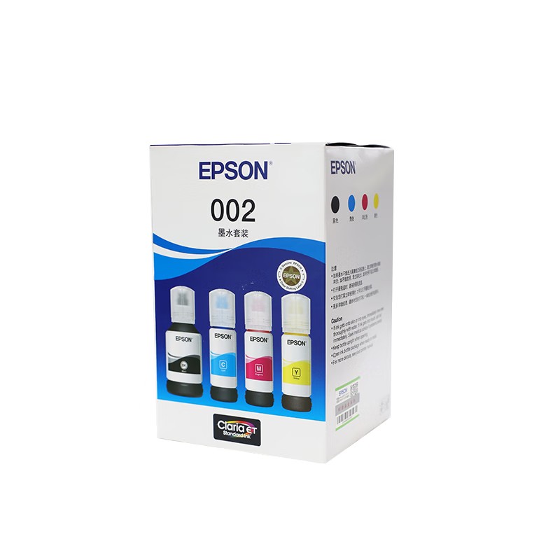 EPSON/爱普生 002墨水套装 C13T03X680 适用机型：L4151/L4153/L4156/L4158/L4163/L4165/L4166/L4167/L4168/L4169/L6166/L6168/L6198/L6176/L6178/L6278/L6279/L4269/L14158/L4266/L4263/L6298/L6268/L4268/L4267/L6276 单位:个