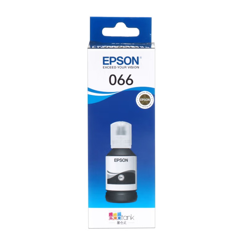 EPSON/爱普生 066墨水 C13T13Y180 黑色/127ml/8500页 适用机型：L4366/L4368/L6376/L6378/L6379 L6398 单位:个