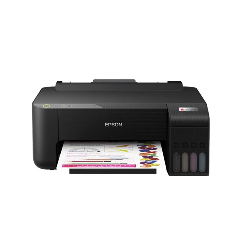 EPSON/爱普生 墨仓式打印机 L1218 A4/4色/10-5ipm/机身黑色/耗材单页成本(黑色0.01元/彩色0.02元) 适用耗材：004黑色墨水C13T00U180(4500页);004青色墨水C13T00U280(7500页);004洋红色墨水C13T00U380(7500页);004黄色墨水C13T00U480(7500页) 单位:个