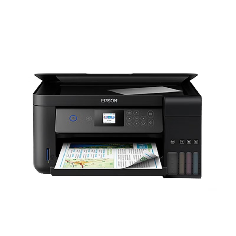 EPSON/爱普生 墨仓式一体打印机 L4269 A4/4色/10.5-5ipm/打印/复印/扫描/双面/WIFI/机身黑色/耗材单页成本(黑色0.01元/彩色0.03元) 适用耗材：002黑色墨水C13T03X180(7500页);002青色墨水C13T03X280(6000页);002洋红色墨水C13T03X380(6000页);002黄色墨水C13T03X480(6000页) 单位:个