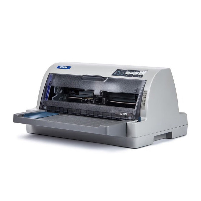 EPSON/爱普生 针式打印机 LQ-730KII 24针/82列/平推式/1+6联/连续进纸/平推进纸/每秒195汉字 适用耗材：色带芯S010058/S010076;色带架S015290/S015583 单位:个