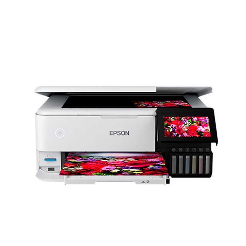 EPSON/爱普生 墨仓式一体打印机 L8168 A4/6色/12-6ipm/打印/复印/扫描/双面/WIFI/机身白色/耗材单页成本(黑色0.02元/彩色0.11元） 适用耗材：013黑色墨水(6700页);014照片黑色墨水(6200页);014青色墨水(6200页);014洋红色墨水(6200页);014黄色墨水(6200页);014灰色墨水(6200页) 单位:个