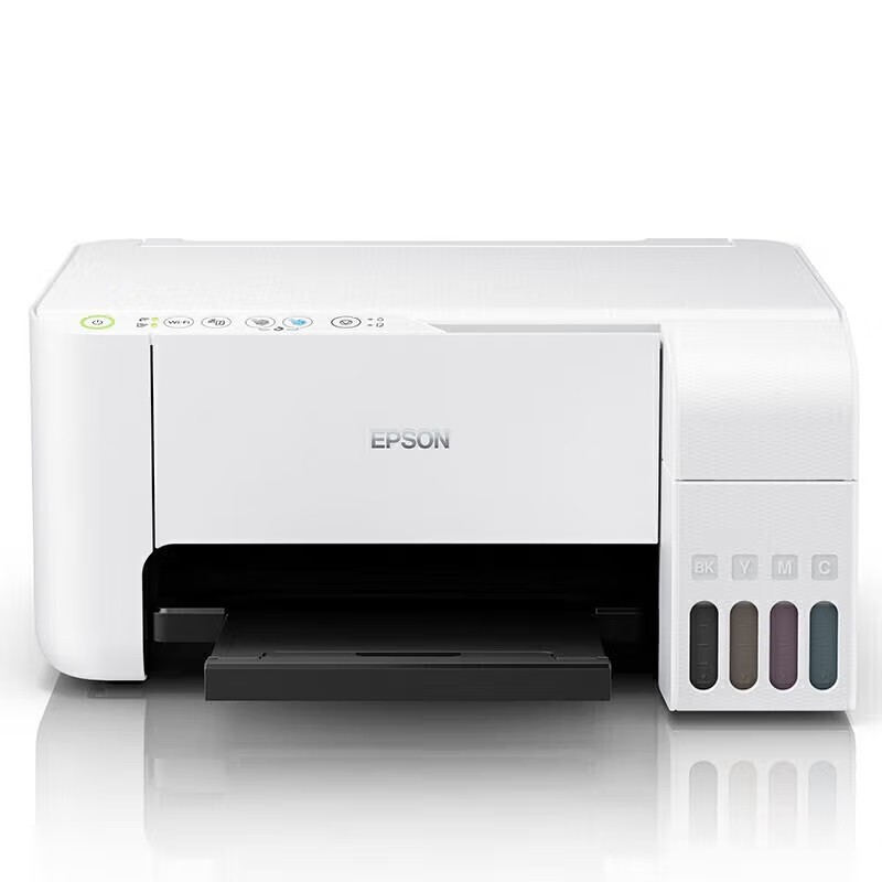 EPSON/爱普生 墨仓式一体打印机 L3256 A4/4色/10 - 5ipm/打印/复印/扫描/WIFI/机身白色/耗材单页成本(黑色0.01元/彩色0.02元) 适用耗材：004黑色墨水C13T00U180(4500页);004青色墨水C13T00U280(7500页);004洋红色墨水C13T00U380(7500页);004黄色墨水C13T00U480(7500页) 单位:个