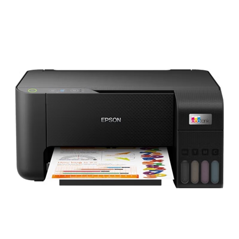 EPSON/爱普生 墨仓式一体打印机 L3219 A4/4色//10 - 5ipm/打印/复印/扫描/机身黑色/耗材单页成本(黑色0.01元/彩色0.02元) 适用耗材：004黑色墨水C13T00U180(4500页);004青色墨水C13T00U280(7500页);004洋红色墨水C13T00U380(7500页);004黄色墨水C13T00U480(7500页) 单位:个