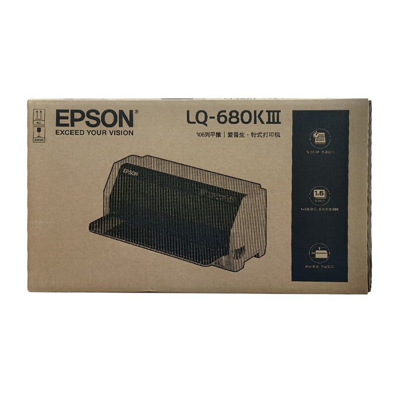 EPSON/爱普生 针式打印机 LQ-680KIII 106列/平推式 适用耗材： 单位:个