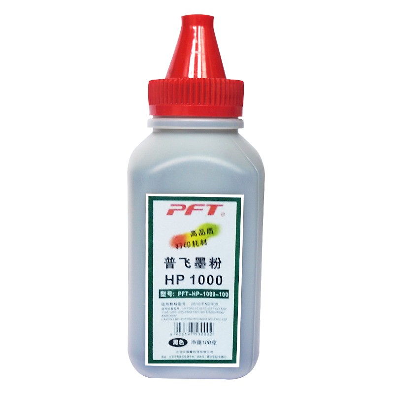 PFT/普飞 墨粉 PFT-HP-1000-100 黑色 适用于：HP Q2612A/CF280A/7516A/192A/214X/CRG-303/CRG-FX9 单位:个