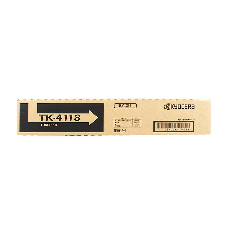 KYOCERA/京瓷 墨粉组件 TK-4118 黑色/18000页 适用机型：TASKalfa 2200/TASKalfa 2200DP/ TASKalfa 2201 单位:个