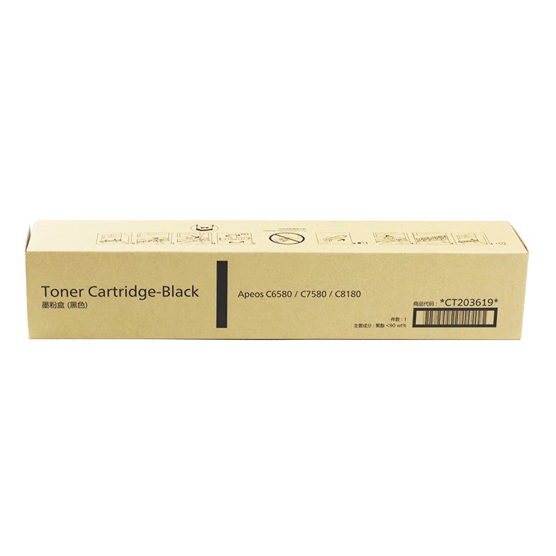 FUJI-FILM/富士胶片 墨粉盒 CT203619 黑色/3.76万页 适用机型：Apeos C6580/C7580/C8180 单位:个