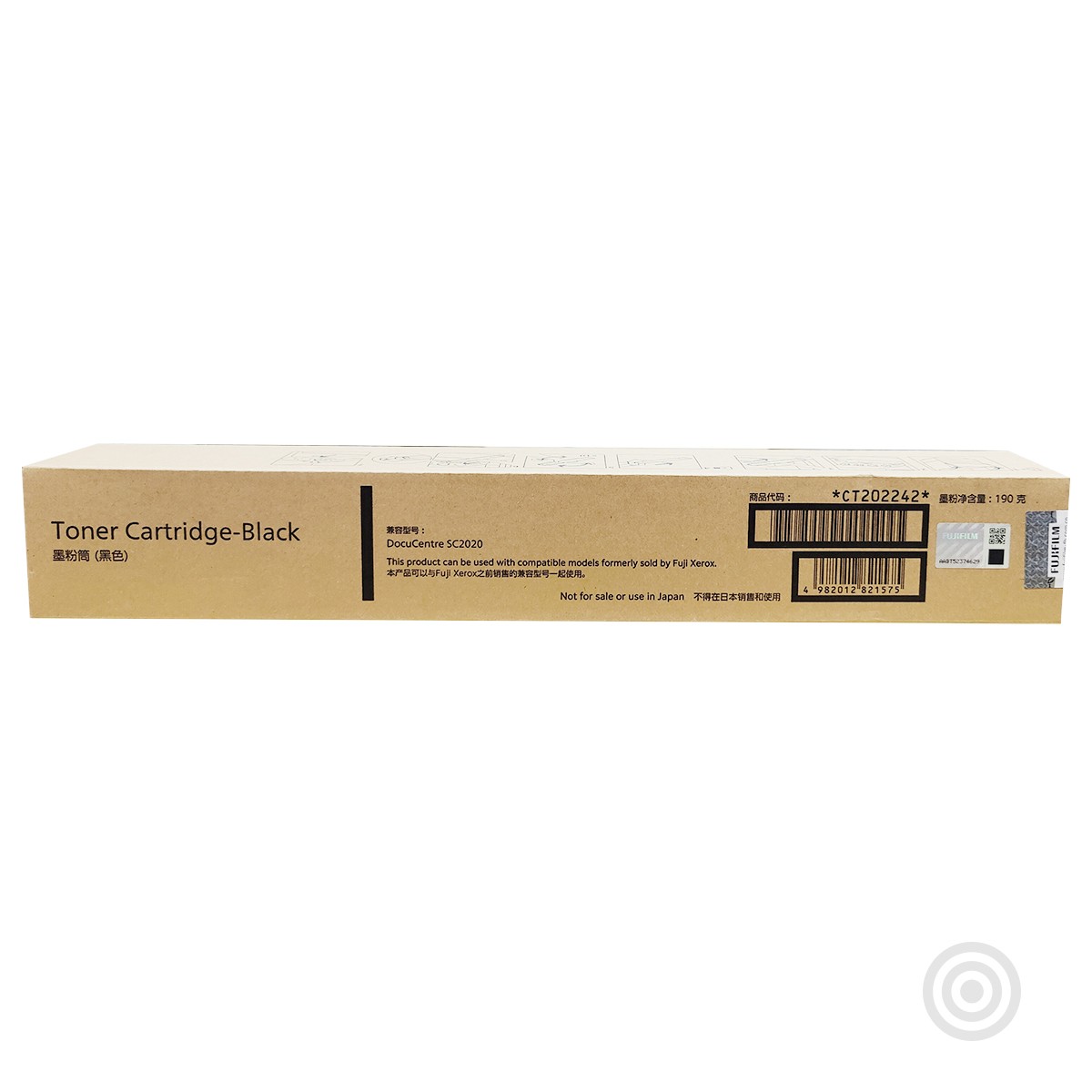 FUJI-FILM/富士胶片 墨粉筒 CT202242 黑色/9000页/190克 适用机型：DocuCentre SC2020 单位:个