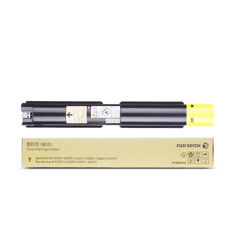 FUJI-FILM/富士胶片 墨粉筒 CT202645 黄色/2.1万页/293克/293克 适用机型：ApeosPort-VI C3370/C3371/C4471/C5571/C6671/C7771/C7070 ApeosPort-VII C2273/C3372/C3373/C4473/C5573/C6673/C7773 ApeosPort-VIII C3070/C3570/C4570/C5570/C6570/C7570 DocuCentre-VI C2271//C3370/C3371/C4471 DocuCentre-VII C2273/C3372/C3373/C4473/C5573/C6671/ApeosPort C3070/C3570/C4570/C5570/C6570/C7070 单位:个