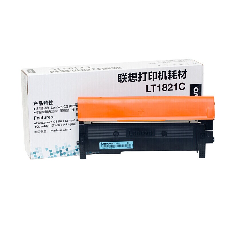 LENOVO/联想 墨粉盒 LT1821C 青色/1000页/质保3年 适用机型：CS1831/CS1831W/CM7120W/CS1821/CS1821W/CM7110W 单位:个