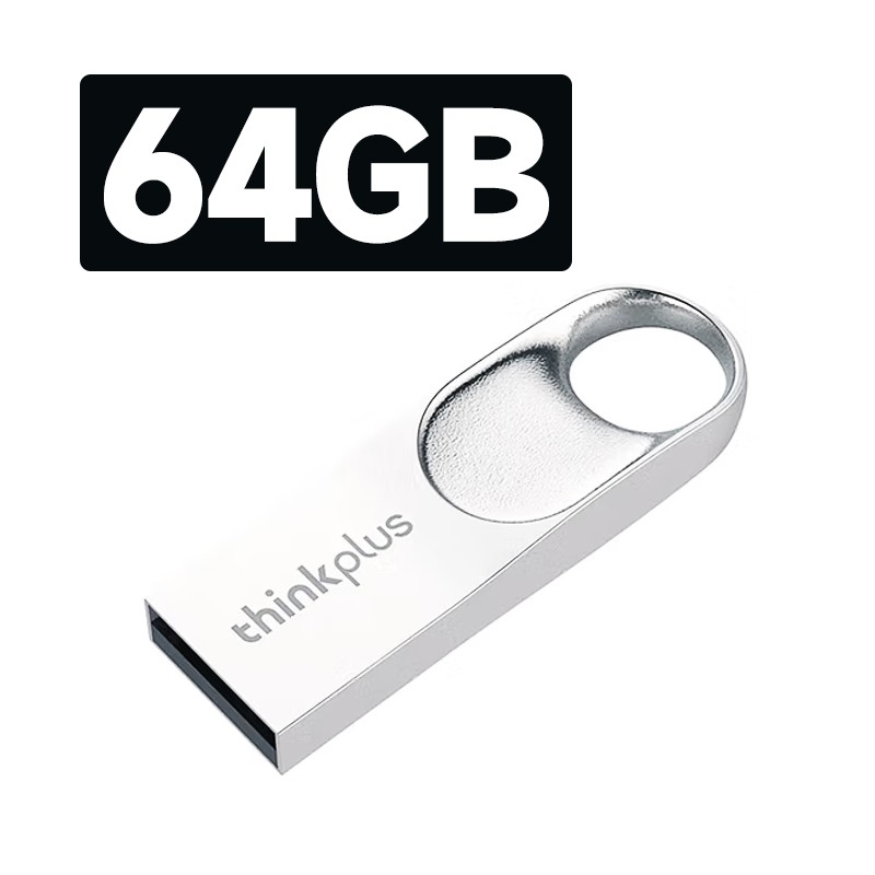 LENOVO/联想 U盘 TU201Plus 升级版 64GB 银色 单位:个