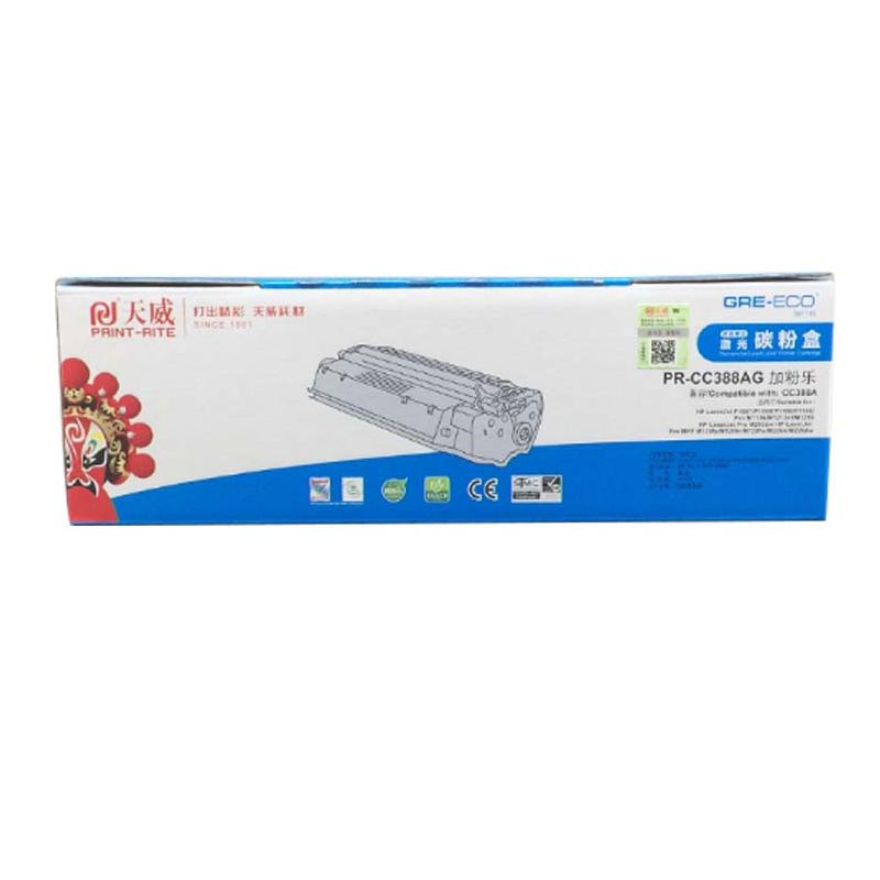 PRINT-RITE/天威 碳粉盒 PR-CC388AG 加粉乐标准装/黑色/鼓粉一体/1500页 单位:个