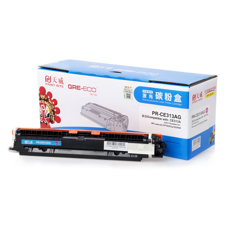 PRINT-RITE/天威 碳粉盒 PR-CE313AG 标准装/红色/鼓粉分离/1000页 单位:个