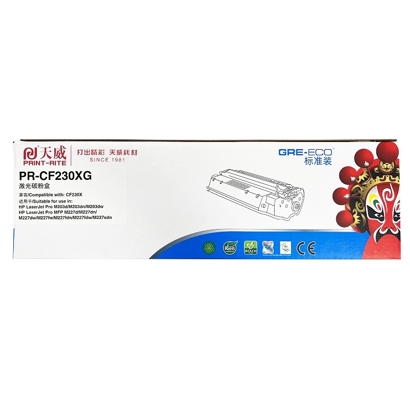 PRINT-RITE/天威 碳粉盒 PR-CF230XG 标准装/黑色/鼓粉分离/3500页 单位:个