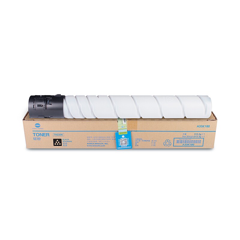 KONICAMINOLTA/柯尼卡美能达 TN220K复印碳粉 A33K180 黑色/2.7万页 适用机型：C221S/C221/C7122/C281/C7128 单位:个