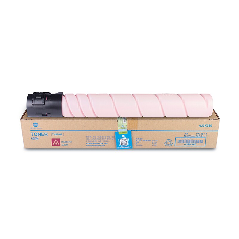 KONICAMINOLTA/柯尼卡美能达 TN220M复印碳粉 A33K380 品红色/2.5万页 适用机型：C221S/C221/C7122/C281/C7128 单位:个