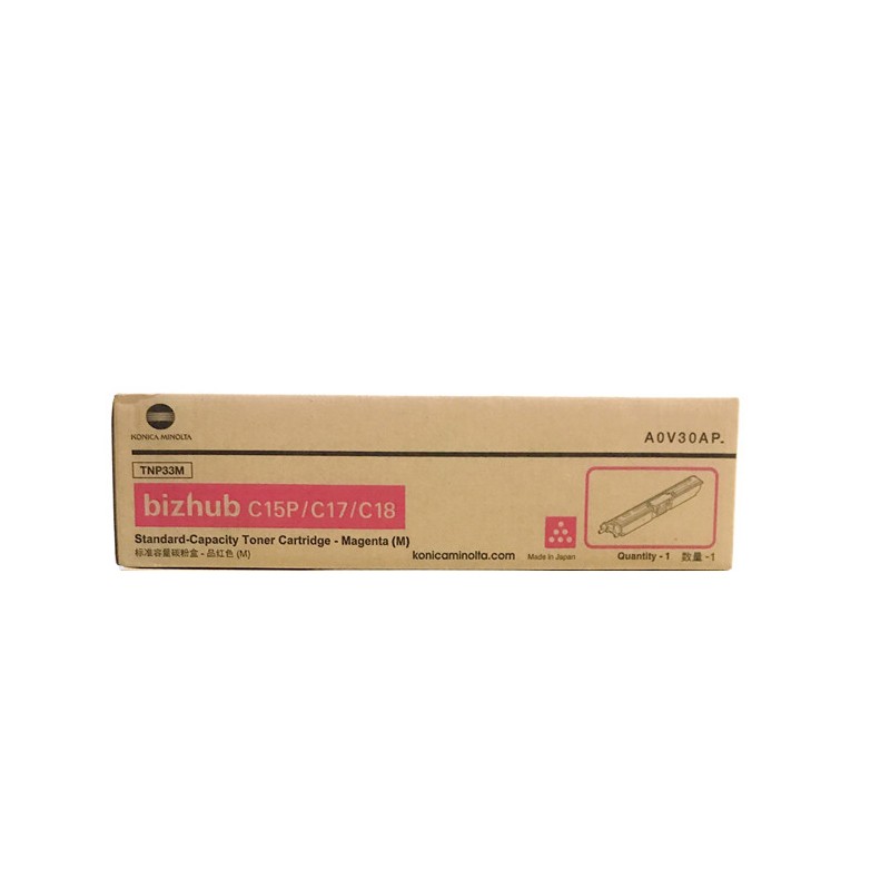 KONICAMINOLTA/柯尼卡美能达 TNP33M打印碳粉 A0V30AP 品红色/1500页 适用机型：bizhub C15P/C17/C18 单位:个