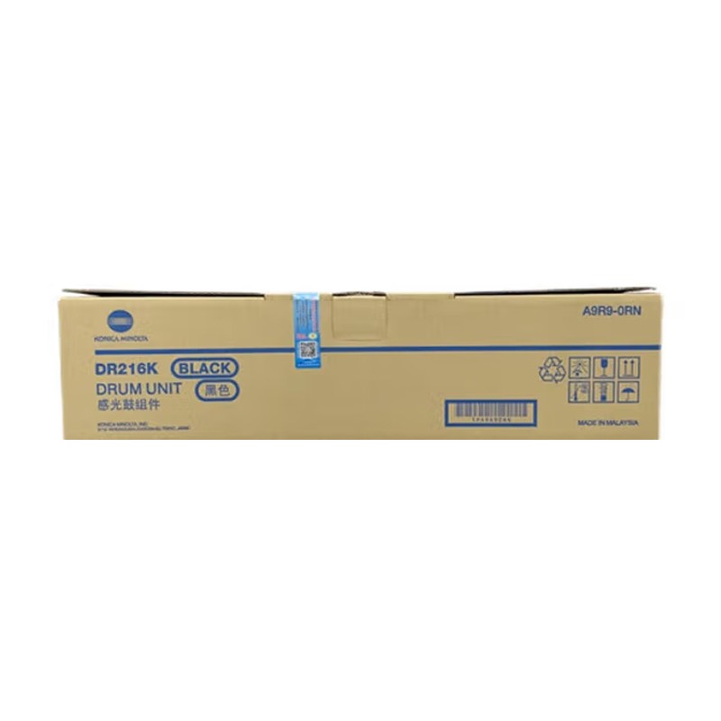 KONICAMINOLTA/柯尼卡美能达 DR216K硒鼓 A9R90RN 黑色/10.2万页 适用机型：C256/C7222/C7226 单位:个