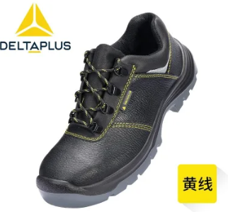 DELTA/代尔塔 安全鞋 301112 黄色线  黑色 防砸防刺穿防静电 43码 单位:双