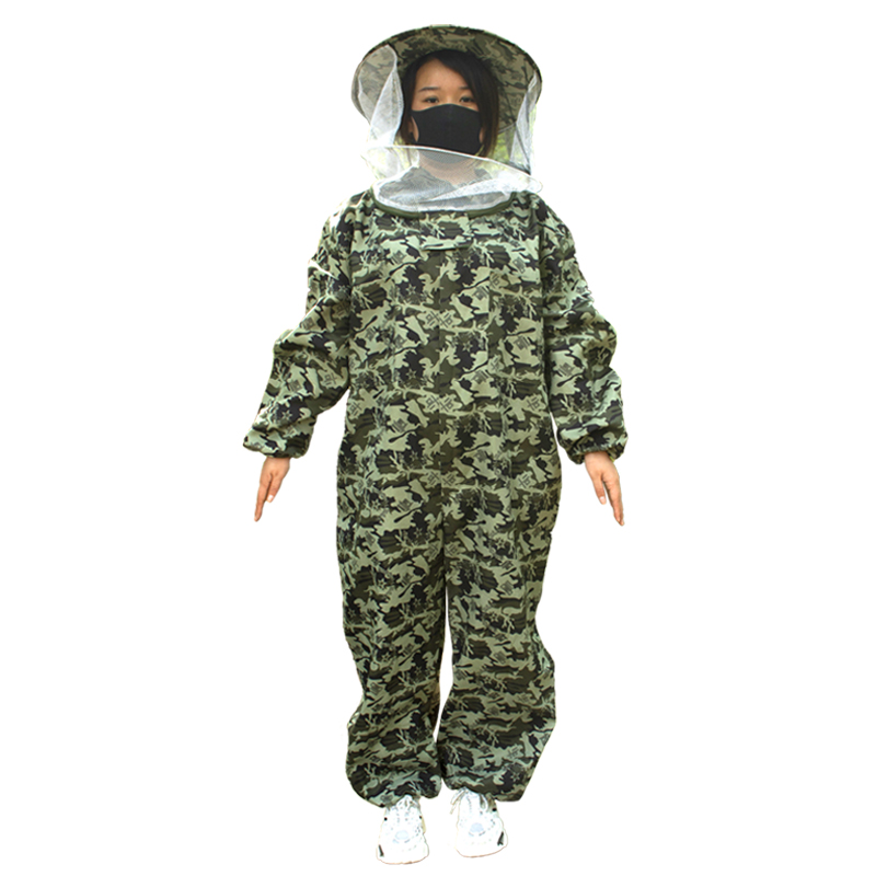 JIUZHEN/久臻 透气连体防蜂服 ZST92 XL 迷彩色 单位:件