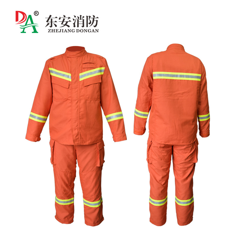 DONGAN/东安 防护服 芳纶材质 消防员抢险救援连体男式|均码|上装+下装 码数：XL 单位:套