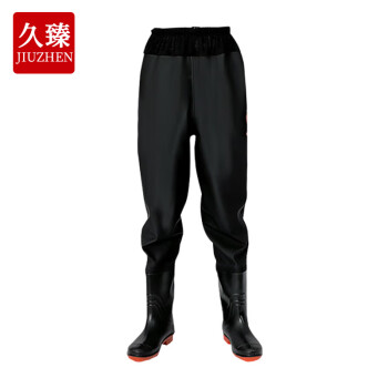 LYBY/乐优佰易 半身下水裤 连体加厚 防水 防脏 防油污  PVC材质 42码 黑色 单位:个