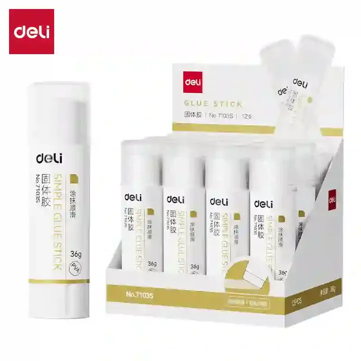 DELI/得力 个人型固体胶 7103S PVA 36g（白色）（支） 单位:支
