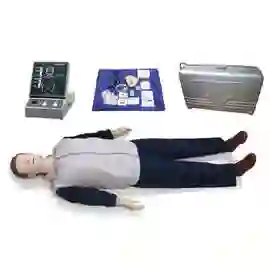 HUMO/沪模 假人 HM/CPR260 标准配置： 高级复苏半身人体模型一具 1、高级电脑数码显示器一台 2、手提式防水布包一只 3、CPR屏障面膜(50张/盒)一盒 4、可换肺囊装置四套 可换面皮一只 5、 热敏打印纸二卷 6、2020版国际心肺复苏急救操作指南光盘一张 7、现场急救常用技术使用手册一本8、使用说明书一本9、 保修卡、合格证一套10 外置打印机一台 单位:个
