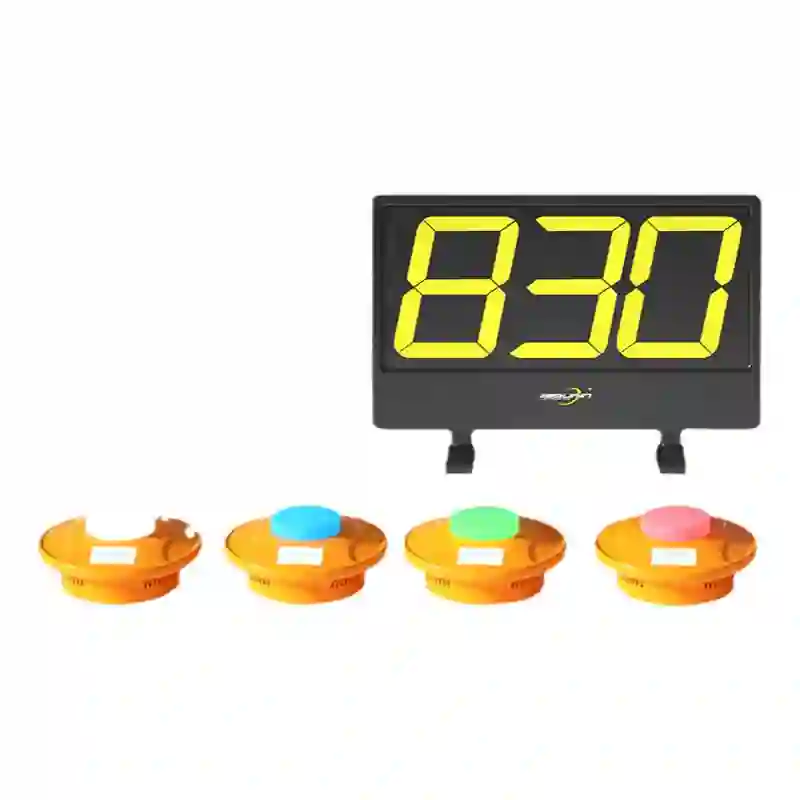 ELECTRONICS/步频 无线抢答器 10组套装（中型）含抢答主机*1 显示屏*1 抢答盒*10 遥控器*1 记分牌*10 单位:套