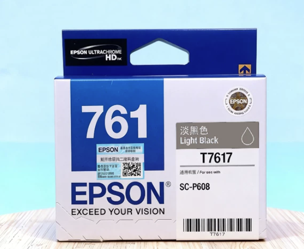 EPSON/爱普生 墨盒 C13T761780 淡黑色 适用机型：SC-P608 单位:个