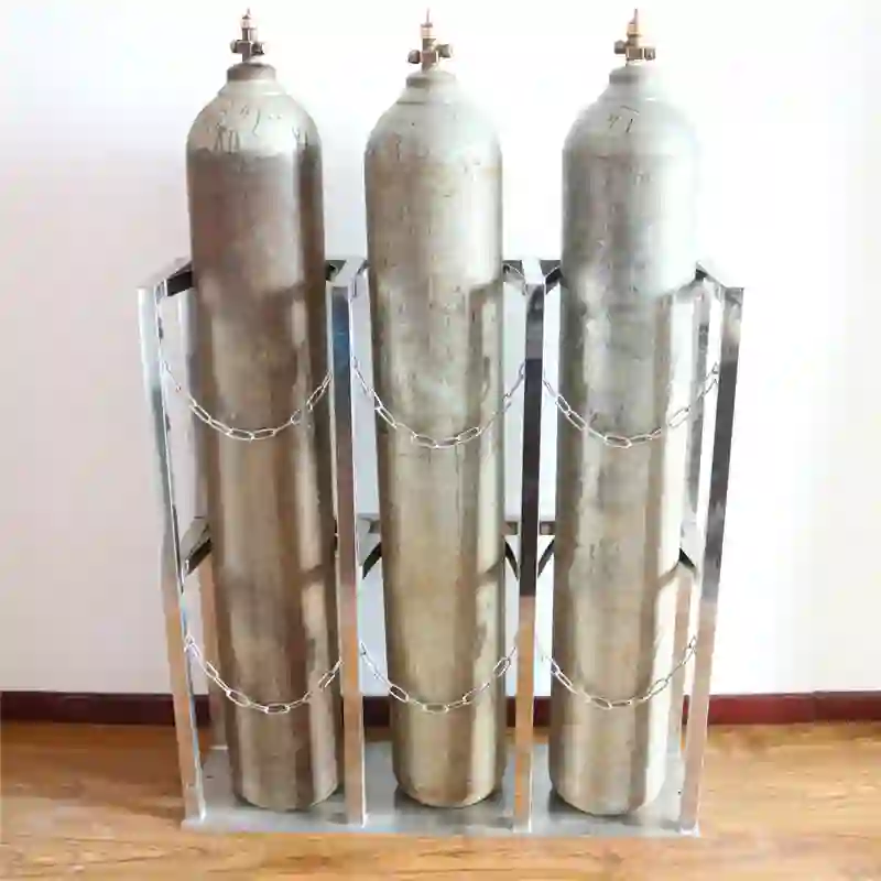 PXY/鹏欣宇 气瓶架 8L开口尺寸18cm 双瓶 蓝色 碳钢材质 单位:个