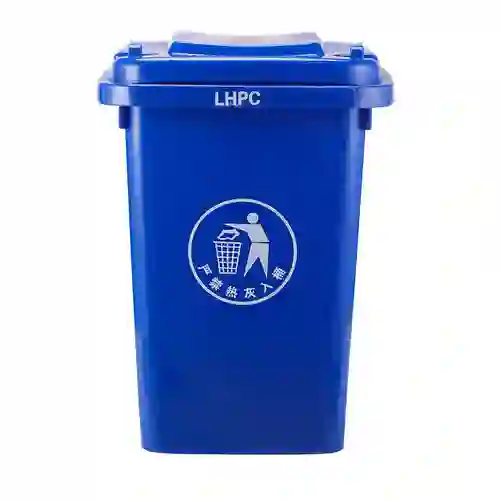 LIHAO/力豪 垃圾桶 240L G桶  带轮 带盖 带挂车(绿色可回收物) 单位:个