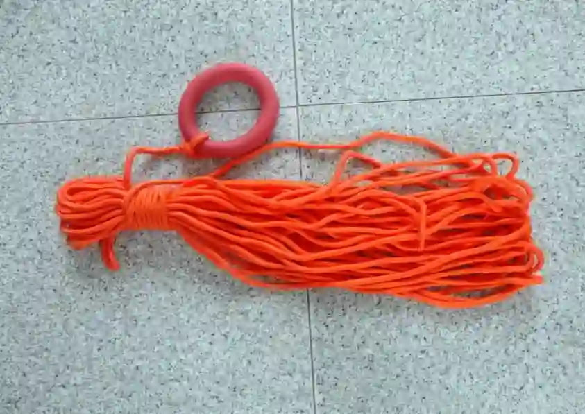 WZS/万舟顺 救生浮绳 Φ8mm×30m 丙纶 橙色 带漂浮圈 单位:个