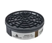 DELTA/代尔塔 经济型滤盒 105012 材质：塑料外壳和活性炭 备注：配合M6300/M6400系列面罩使用 单位:个