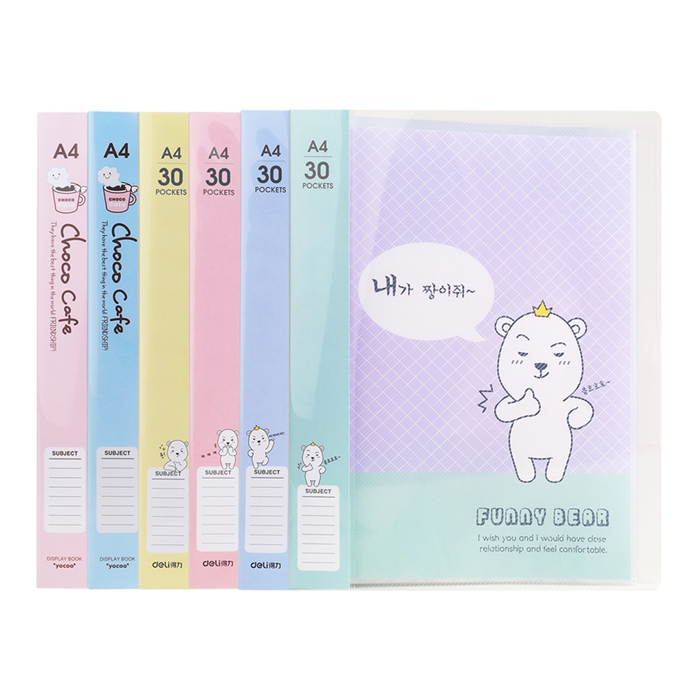DELI/得力 资料册 96152 颜色:混；包装:个；页产量:30页 单位:本