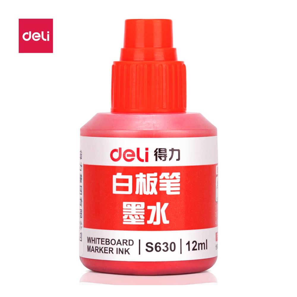 DELI/得力 白板笔墨水 S630 颜色:红 单位:瓶