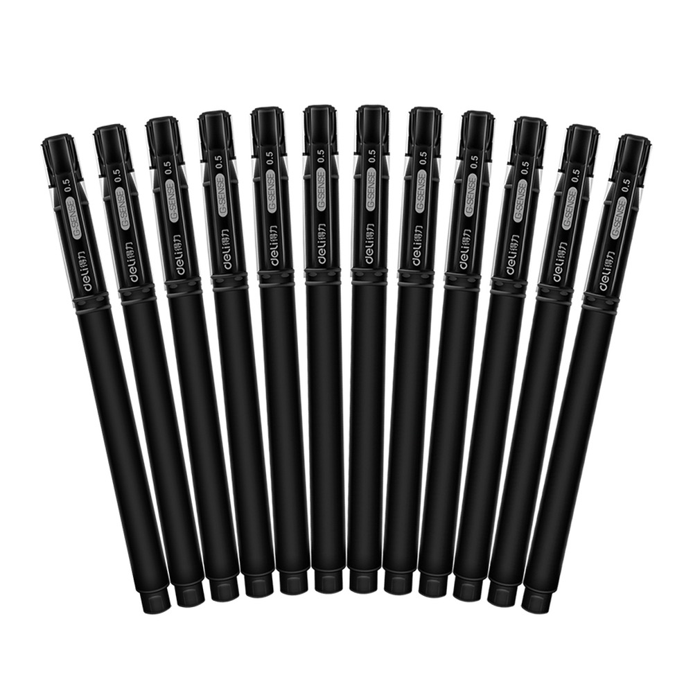 DELI/得力 中性笔 S65 颜色:黑色；笔芯规格:0.5mm子弹头 单位:支