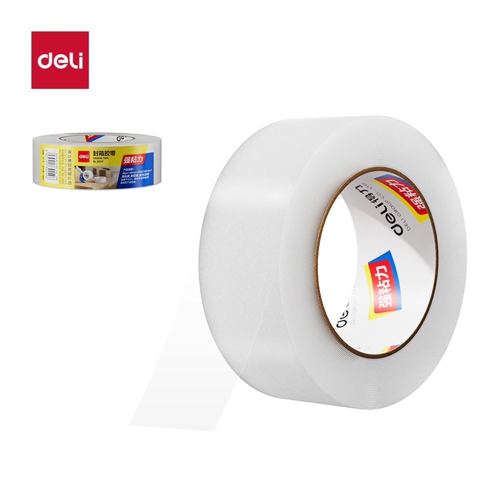 DELI/得力 封箱胶带 30249 尺寸:48mm*200；笔芯规格:48mm 单位:卷
