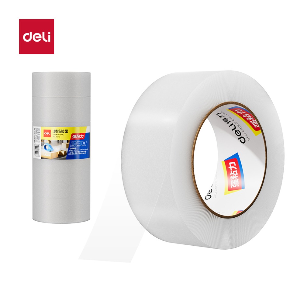 DELI/得力 封箱胶带 30177 尺寸:45mm*150；包装:6卷/筒；笔芯规格:45mm 单位:筒