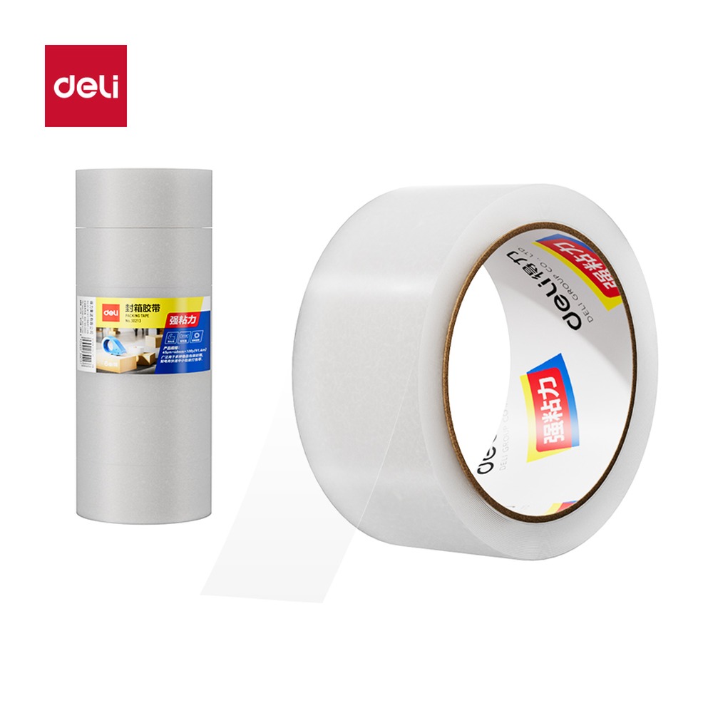 DELI/得力 封箱胶带 30212 尺寸:48mm*60；包装:6卷/筒；笔芯规格:48mm 单位:筒