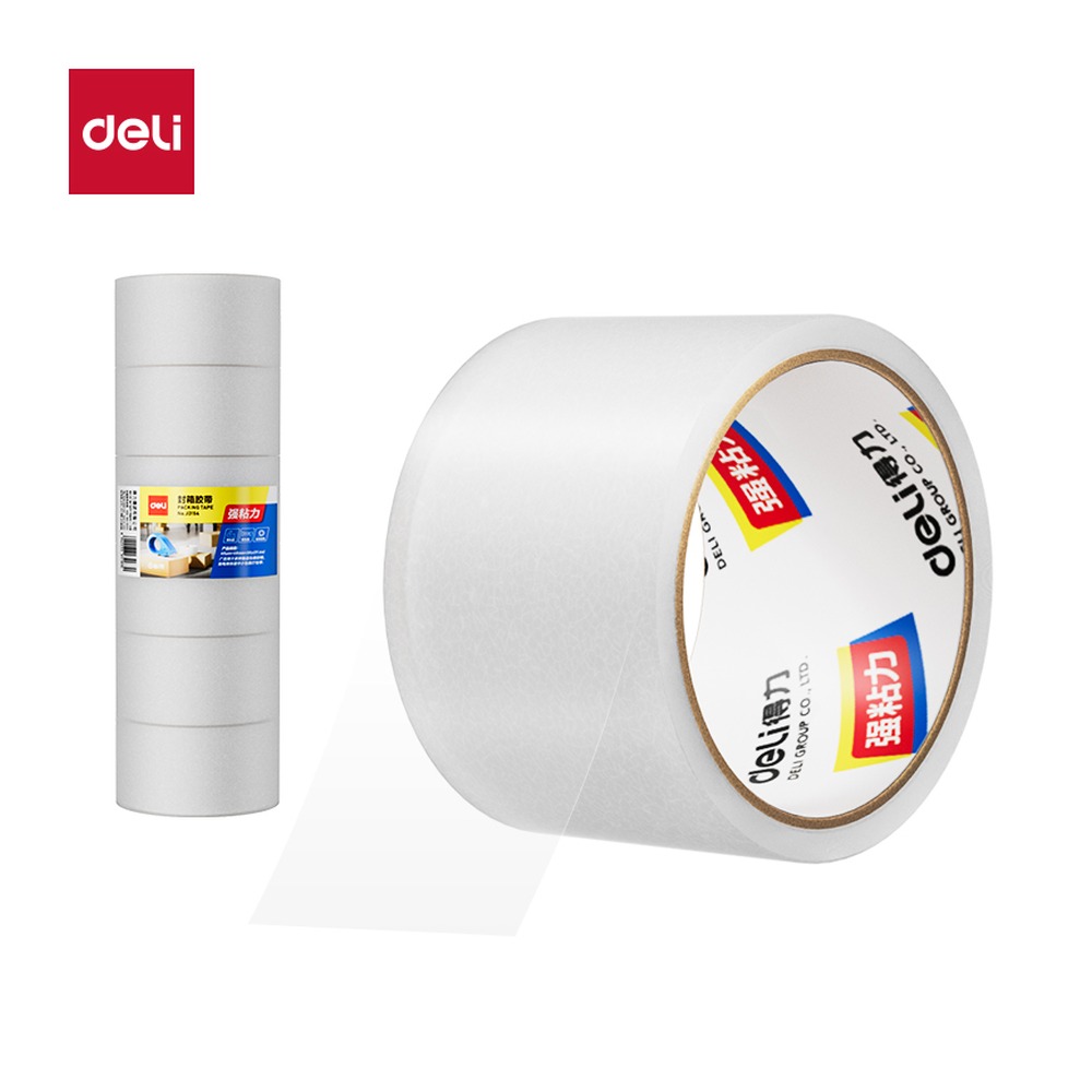 DELI/得力 封箱胶带 30331 尺寸:60mm*40；包装:6卷/筒；笔芯规格:60mm 单位:筒