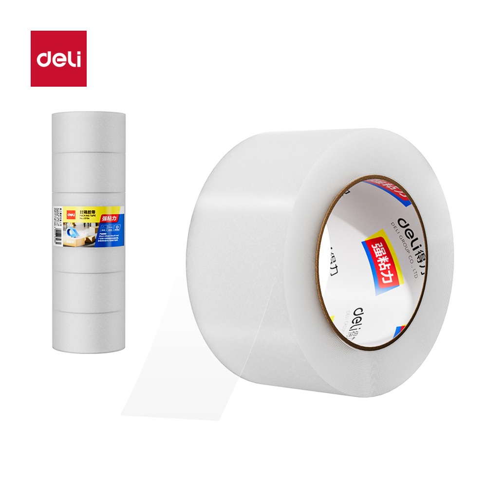 DELI/得力 封箱胶带 30278 尺寸:55mm*200；包装:6卷/筒；笔芯规格:55mm 单位:筒