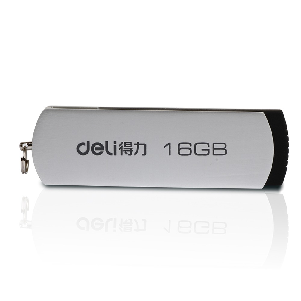 DELI/得力 U盘 3721 颜色:灰色 *\ ”一；容量:16GB；克重:16G 单位:只