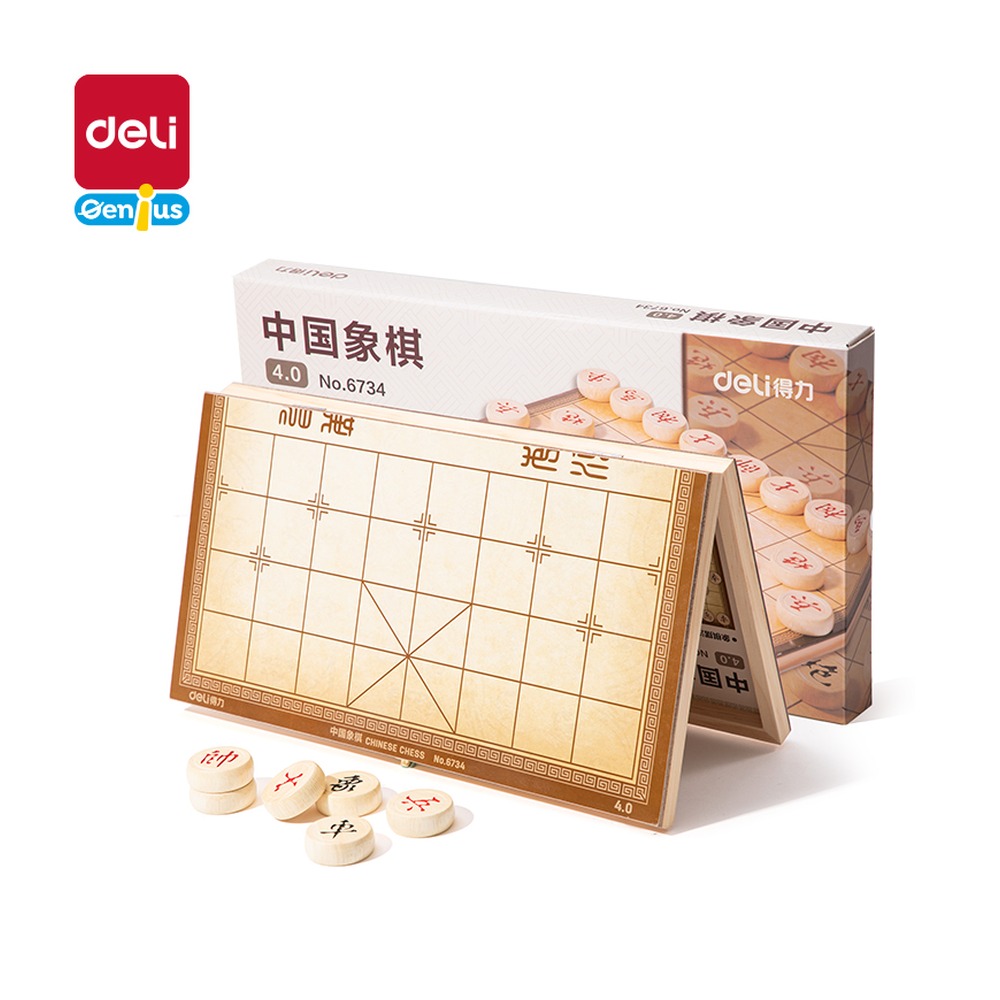 DELI/得力 中国象棋 6734 颜色:原木色 单位:盒